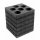 BAKO WORX foam inlay for 6 steel oxygen cylinders, 4 l, Ø 120 mm
