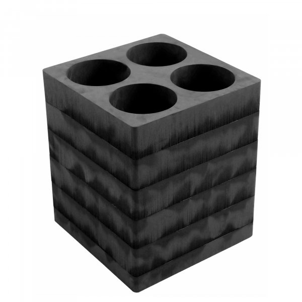 BAKO WORX foam inlay for 4 CFRP oxygen cylinders, 6.8 l, Ø 165 mm