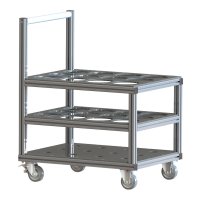 BAKO WORX transport trolley for 12 oxygen cylinders with...