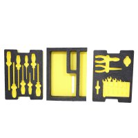 BAKO WORX electric power tool set according to DIN 14885-EKW-FW, fully equipped in a Sortimo case with foam inlays