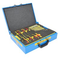 BAKO WORX hand tool set according to DIN 14881-FWKa, fully equipped in 2 Sortimo cases with foam inlays