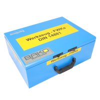 BAKO WORX hand tool set according to DIN 14881-FWKa, fully equipped in 2 Sortimo cases with foam inlays