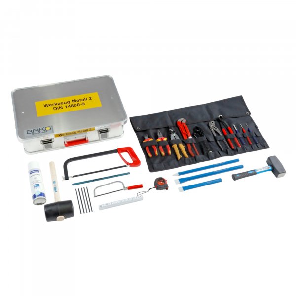 BAKO WORX tool case metal 2 according to DIN 14800-WKM 2, fully equipped in a SafeCase