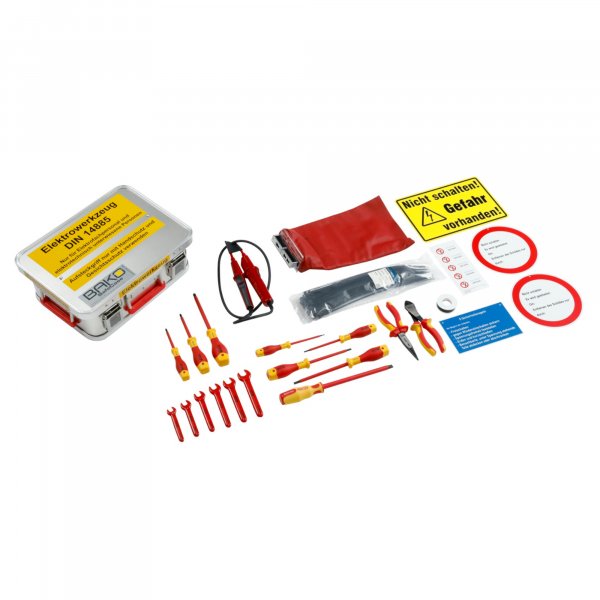 BAKO WORX tool case electric power according to DIN 14885-EWK-FW, fully equipped in a SafeCase
