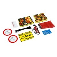 Elektrowerkzeugkasten nach DIN 14885-EWK-FW, komplett im SafeCase mit Schaumstoff-Inlay