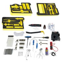 BAKO WORX tool case door opening according to DIN 14800-WKT, with window opener, fully equipped in a SafeCase with a foam inlay