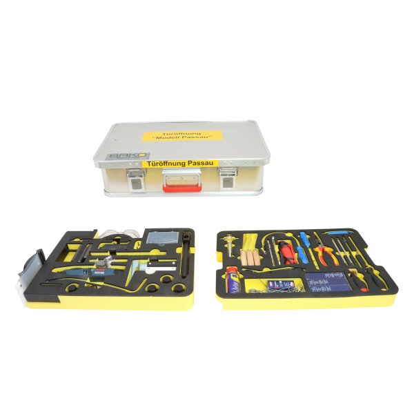 BAKO WORX door opening tool case "Passau" small fully equipped in SafeCase with a foam inlay